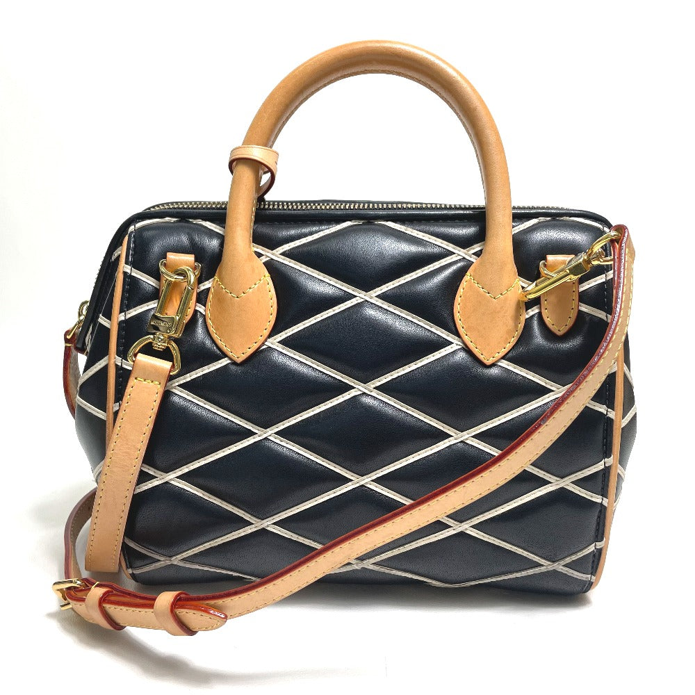 LOUIS VUITTON Handbag M50011 lambskin black Martage Dock BB