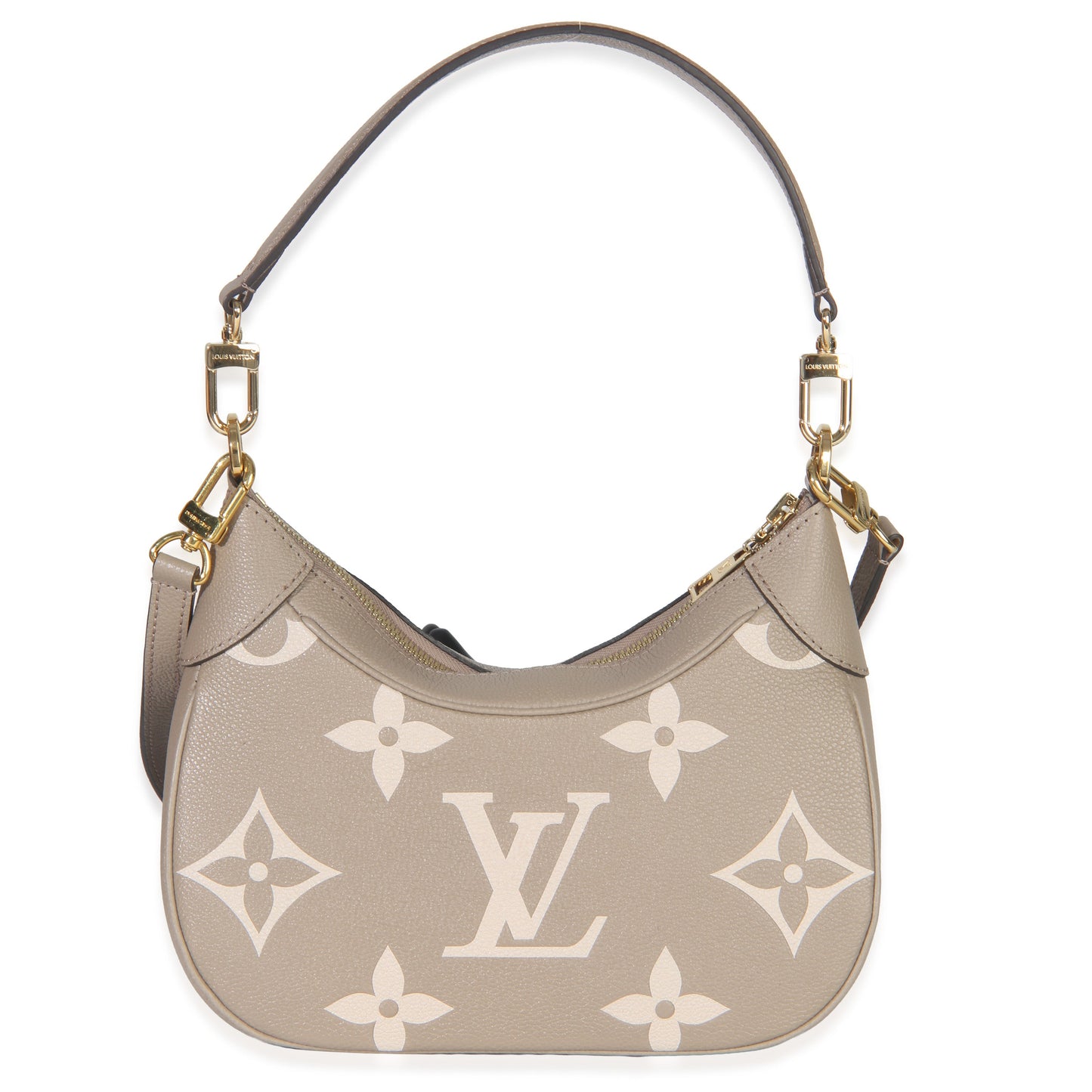 Louis Vuitton Tourterelle Creme Empreinte Monogram Giant Bagatelle NM