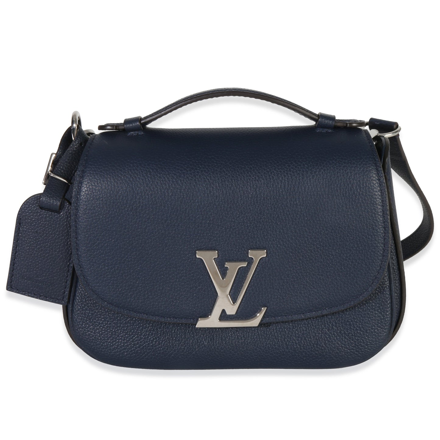 Louis Vuitton Navy Grained Calfskin Neo Vivienne Shoulder Bag
