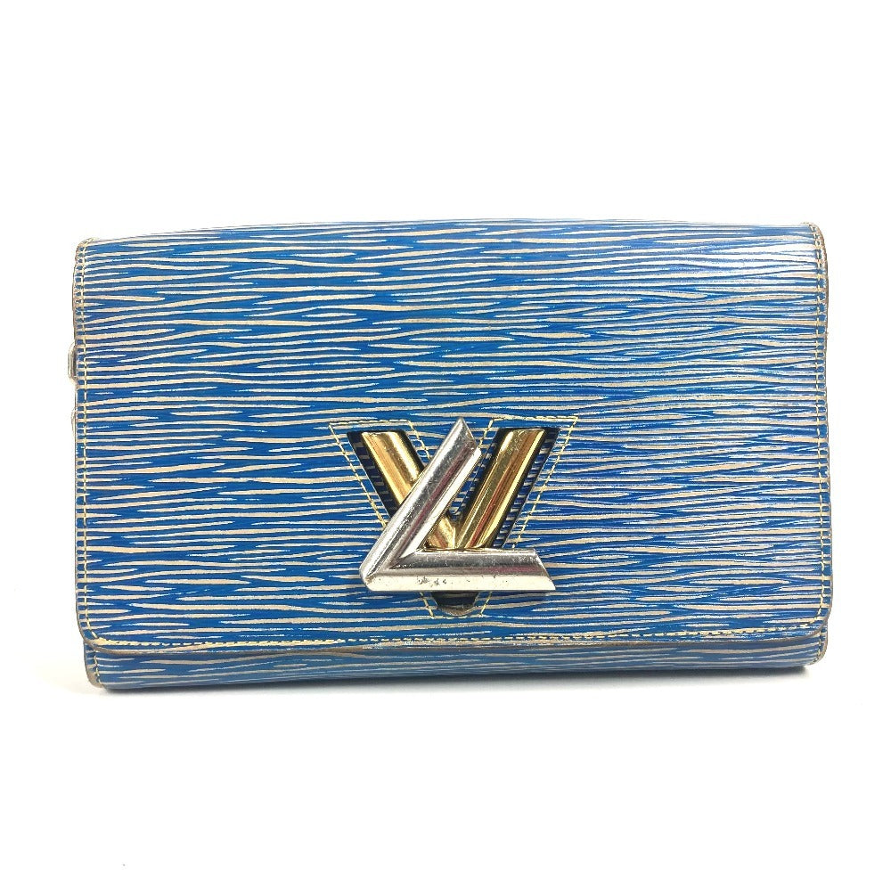 LOUIS VUITTON Shoulder Bag M61036 Epi Leather blue Epi denim Portefeuille twist Women