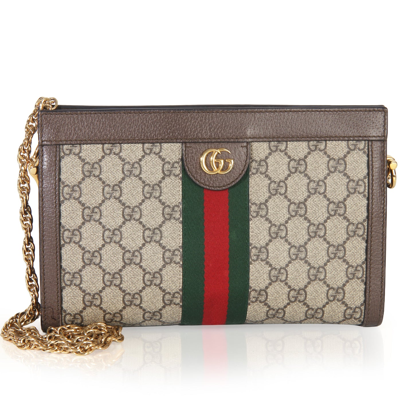 Gucci Beige GG Supreme Web Ophidia GG Small Shoulder Bag