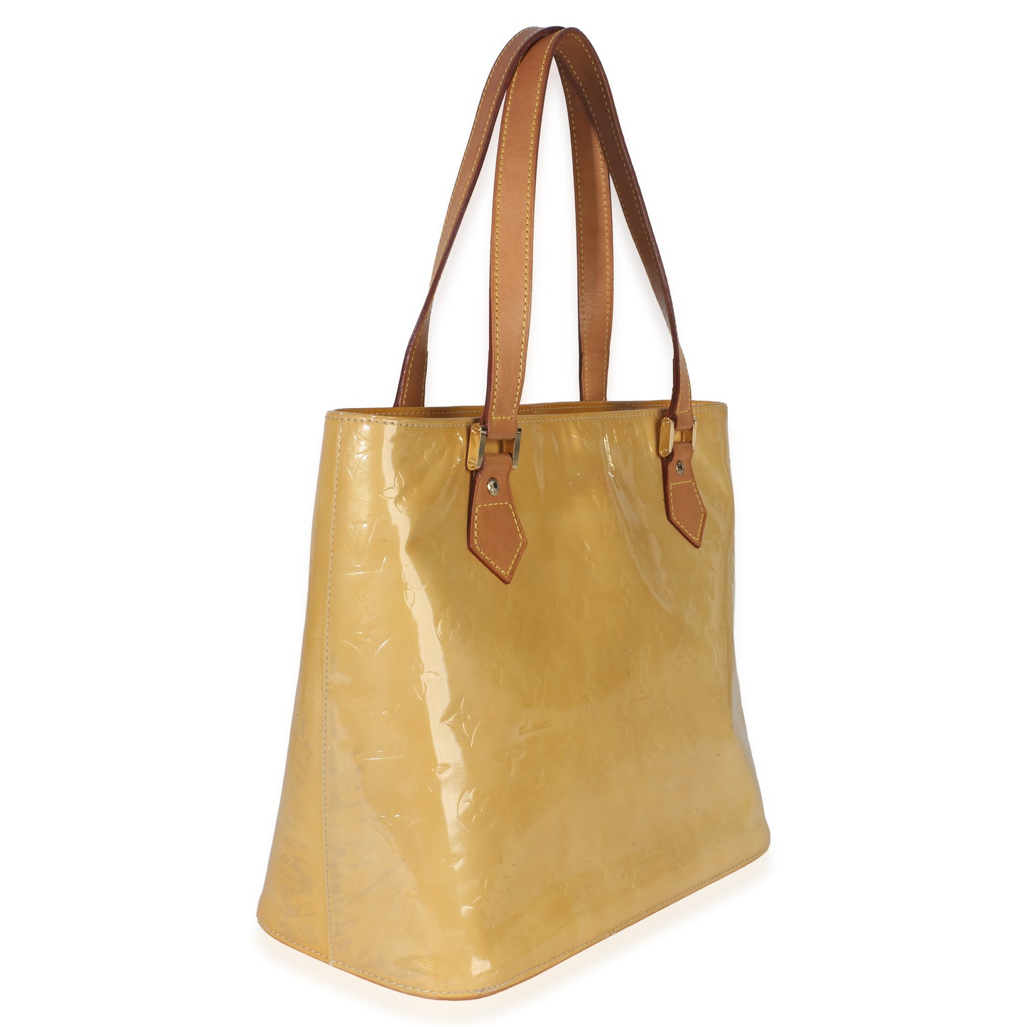 Louis Vuitton Vintage Yellow Monogram Vernis Houston