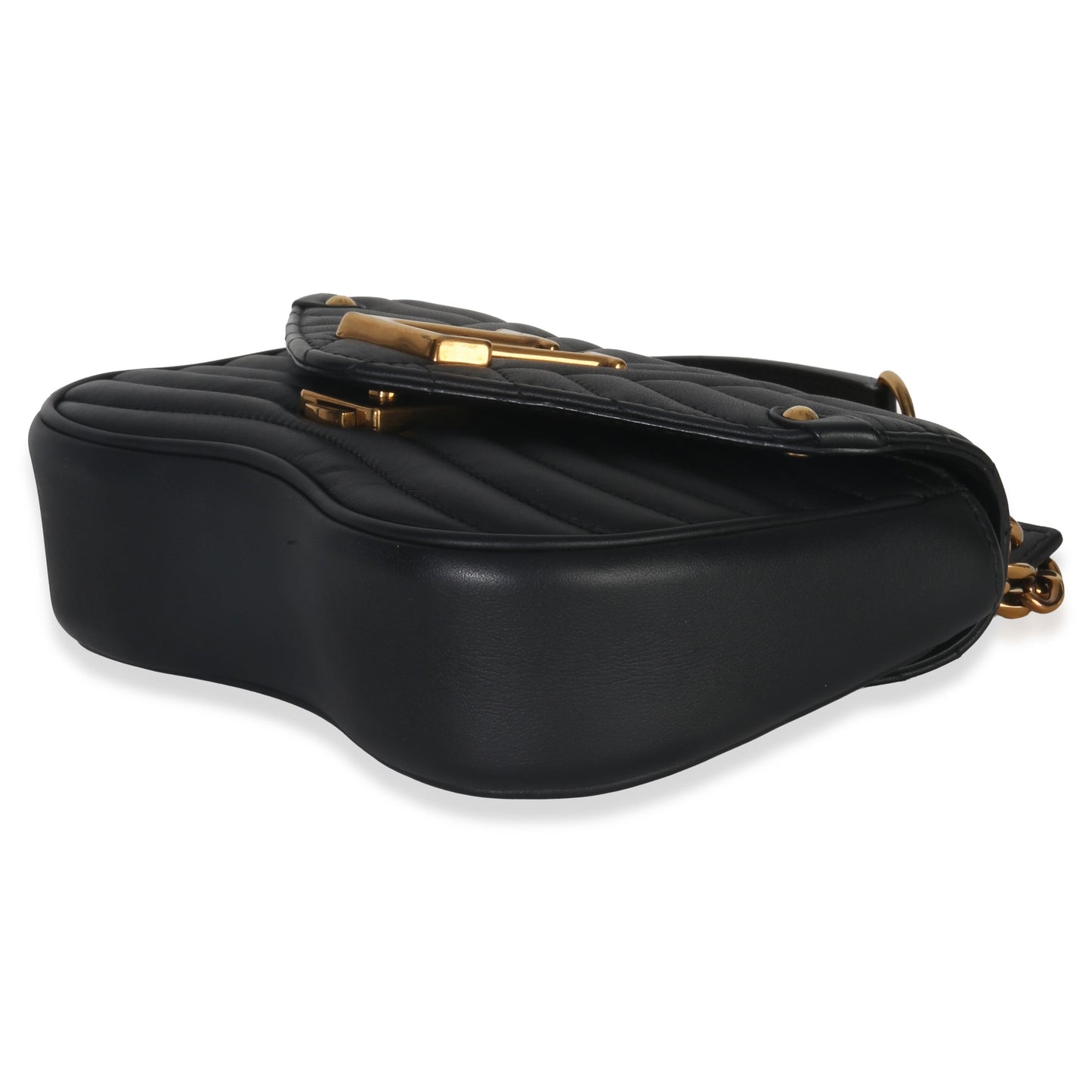 Louis Vuitton Black Quilted Calfskin New Wave Chain Bag PM
