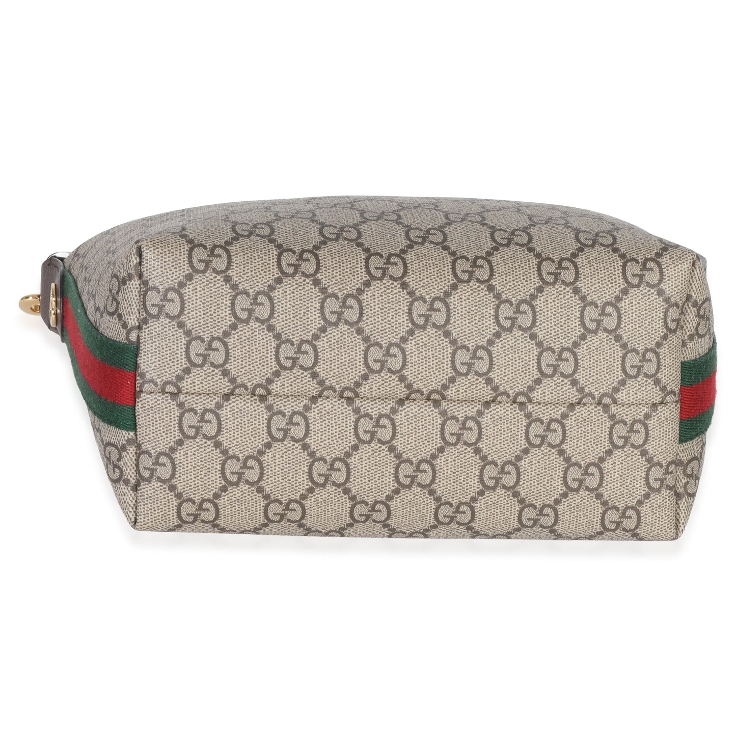 Gucci Beige Ebony GG Supreme Monogram Canvas Super Mini Ophidia Shoulder Bag