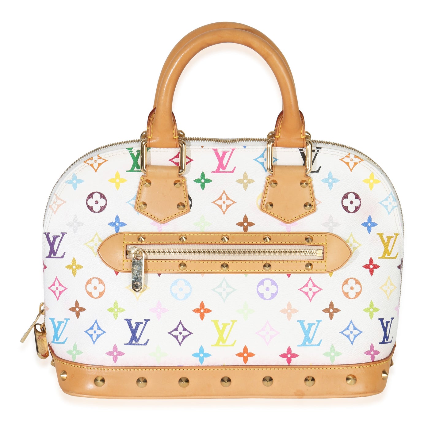 Louis Vuitton x Murakami White Multicolor Monogram Canvas Alma