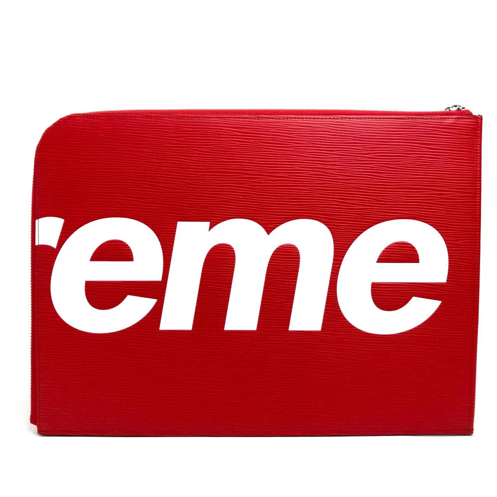 LOUIS VUITTON Clutch bag M67722 Epi Leather Red Louis Vuitton x Supreme Epi Pochette Joule GM unisex(Unisex)