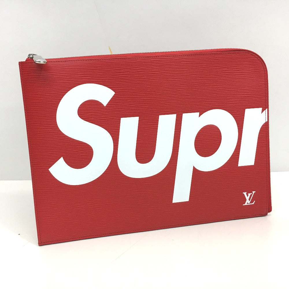 LOUIS VUITTON Clutch bag M67722 Epi Leather Red Louis Vuitton x Supreme Epi Pochette Joule GM unisex(Unisex)