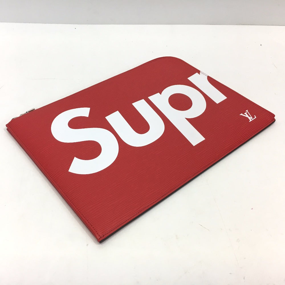 LOUIS VUITTON Clutch bag M67722 Epi Leather Red Louis Vuitton x Supreme Epi Pochette Joule GM unisex(Unisex)