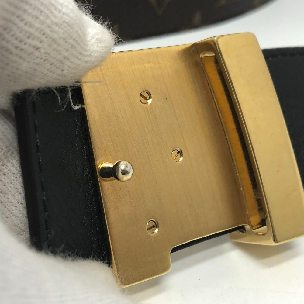 LOUIS VUITTON belt MP016 leather Brown 17aw Louis Vuitton x Supreme Monogram Saintur LV Initial 95/38