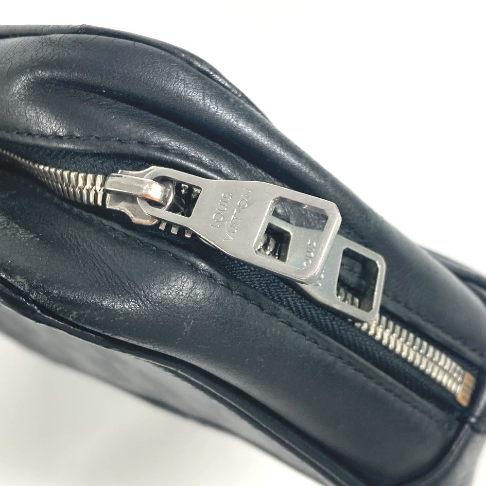 LOUIS VUITTON business bag N23347 Damier Anfini Leather black Damier Anfini Truth Toilette unisex(Unisex)