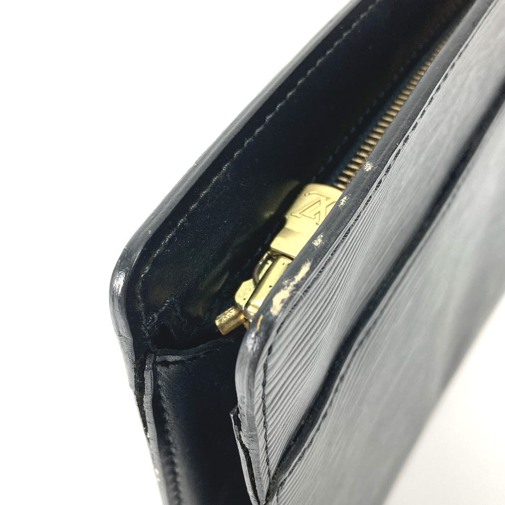 LOUIS VUITTON business bag M52522 Epi Leather black Epi Pochette homme mens