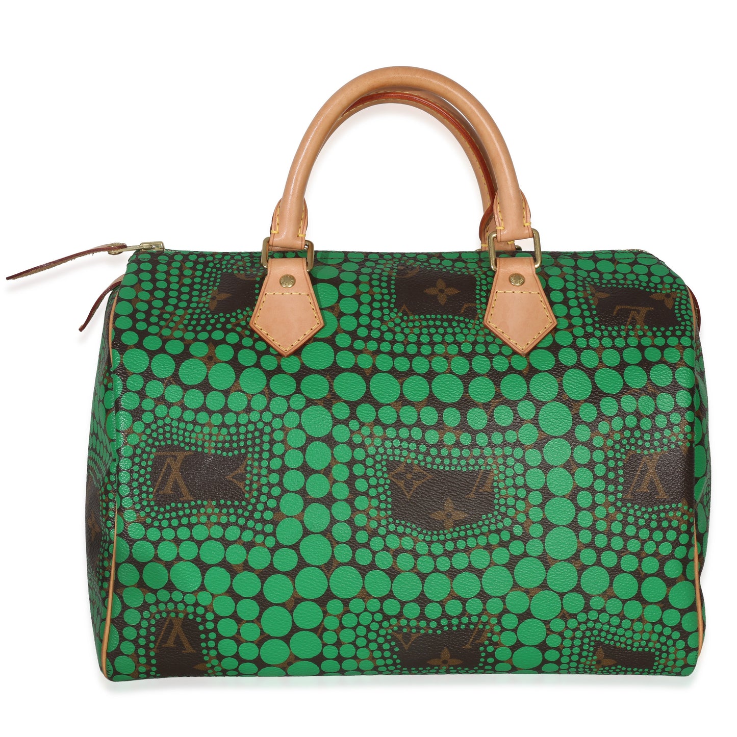 Louis Vuitton Green Monogram Kusama Town Speedy 30