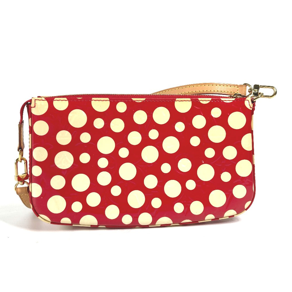 LOUIS VUITTON Shoulder Bag M91428 Patent leather Red Vernis Yayoi Kusama collaboration Dot Infinity Pochette Accessories Women