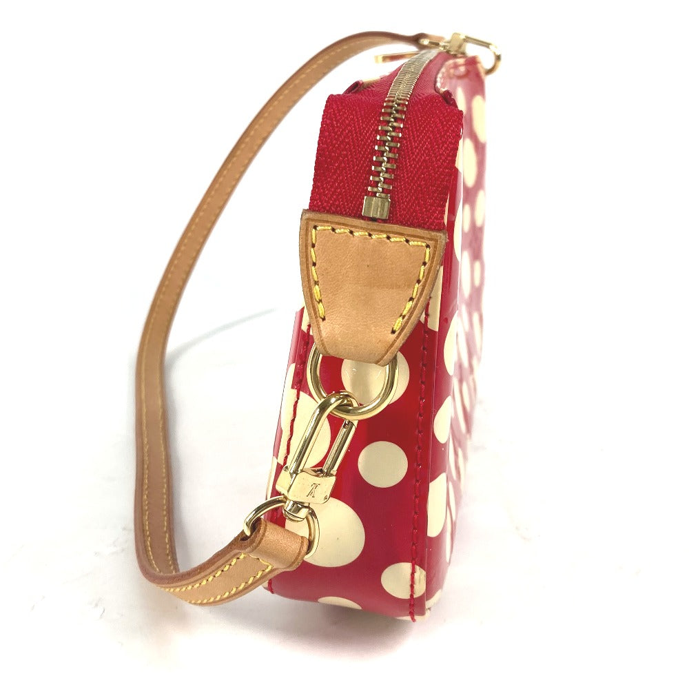 LOUIS VUITTON Shoulder Bag M91428 Patent leather Red Vernis Yayoi Kusama collaboration Dot Infinity Pochette Accessories Women