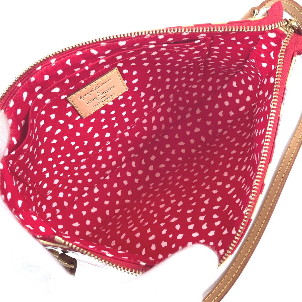LOUIS VUITTON Shoulder Bag M91428 Patent leather Red Vernis Yayoi Kusama collaboration Dot Infinity Pochette Accessories Women