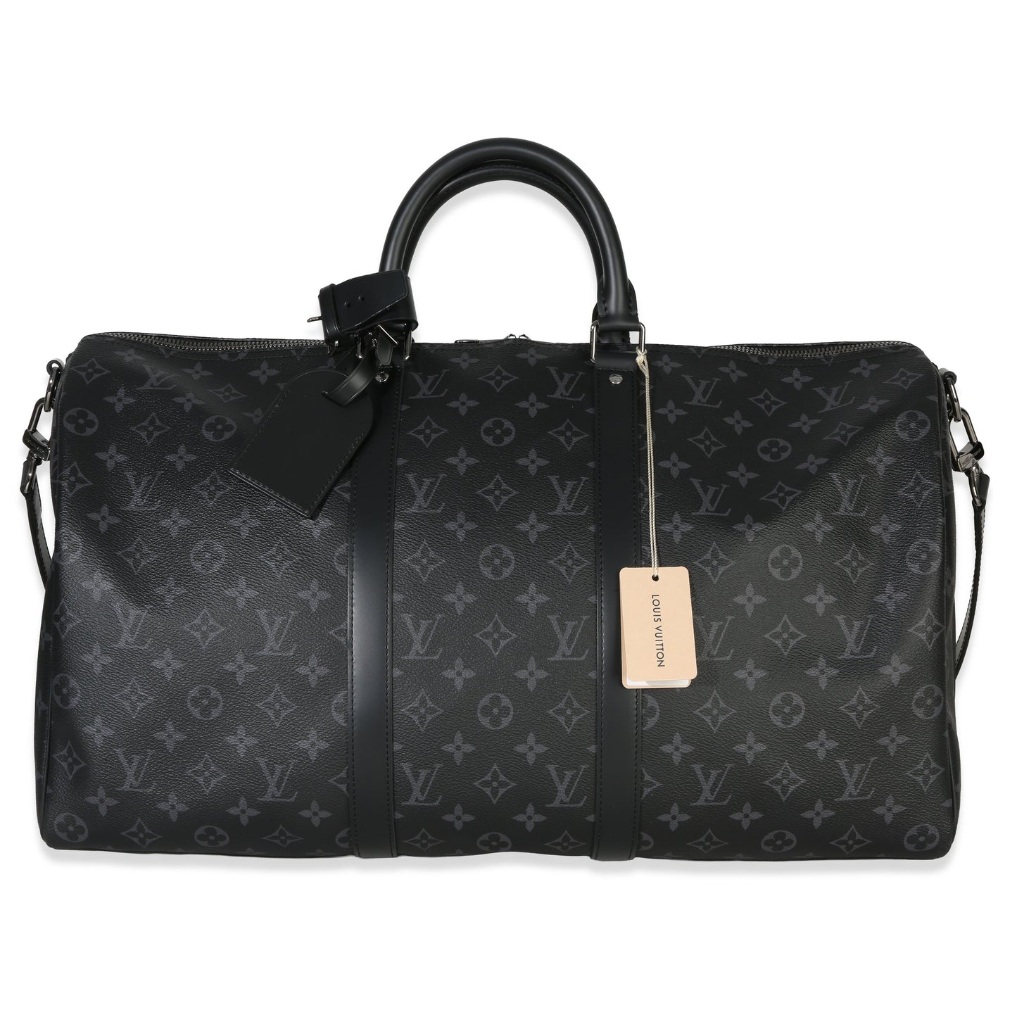 Louis Vuitton Monogram Eclipse Canvas Keepall Bandouliere 50