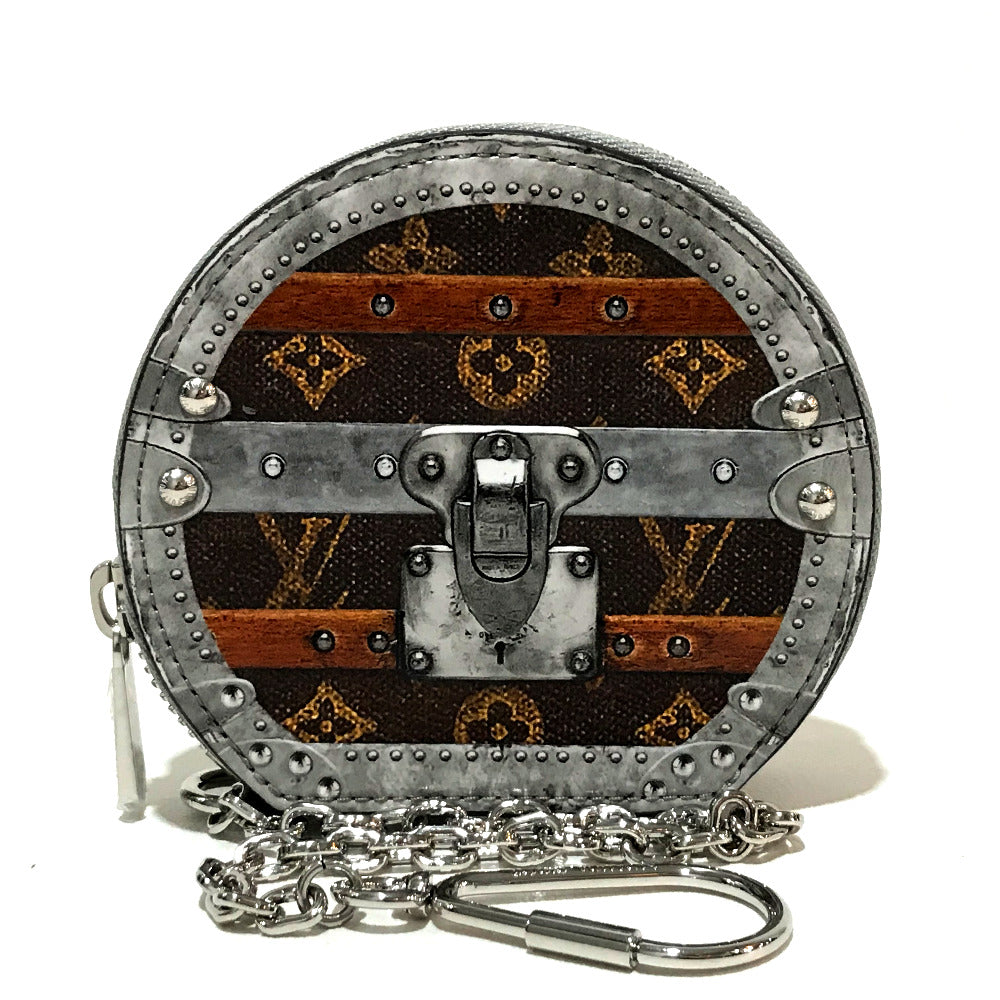 LOUIS VUITTON Key ring M63596 Monogram canvas Brown Transformed monogram Micro-Bowat-Shapo