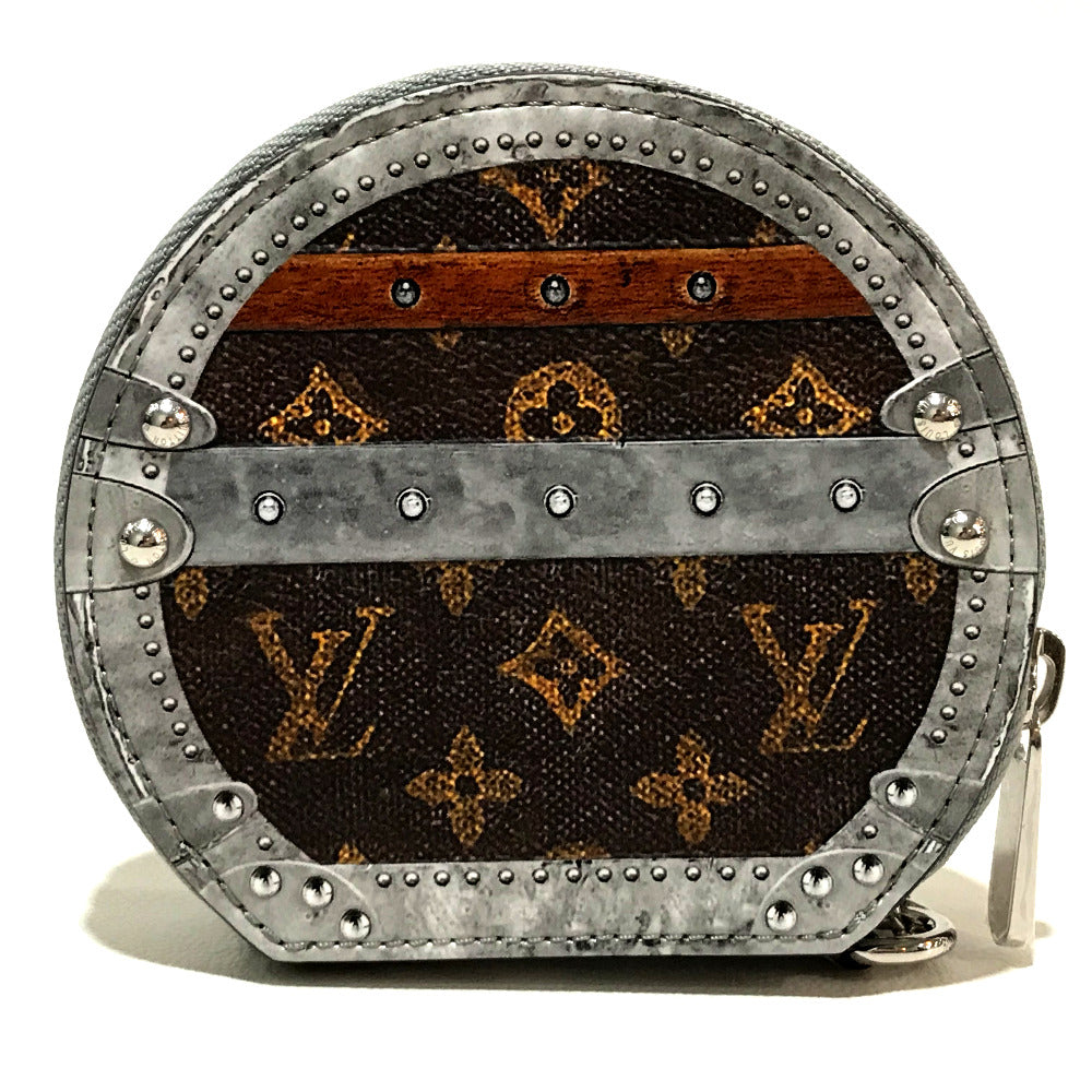 LOUIS VUITTON Key ring M63596 Monogram canvas Brown Transformed monogram Micro-Bowat-Shapo