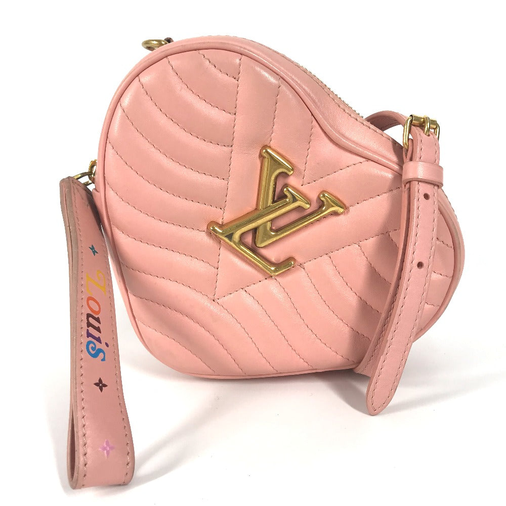 LOUIS VUITTON Shoulder Bag M53769 leather pink New Wave Heart LV logo