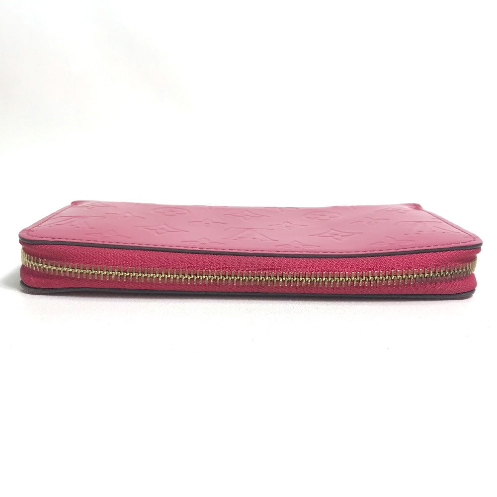 LOUIS VUITTON Long Wallet Purse M91597 Monogram Vernis pink Monogram Vernis Zippy wallet Women