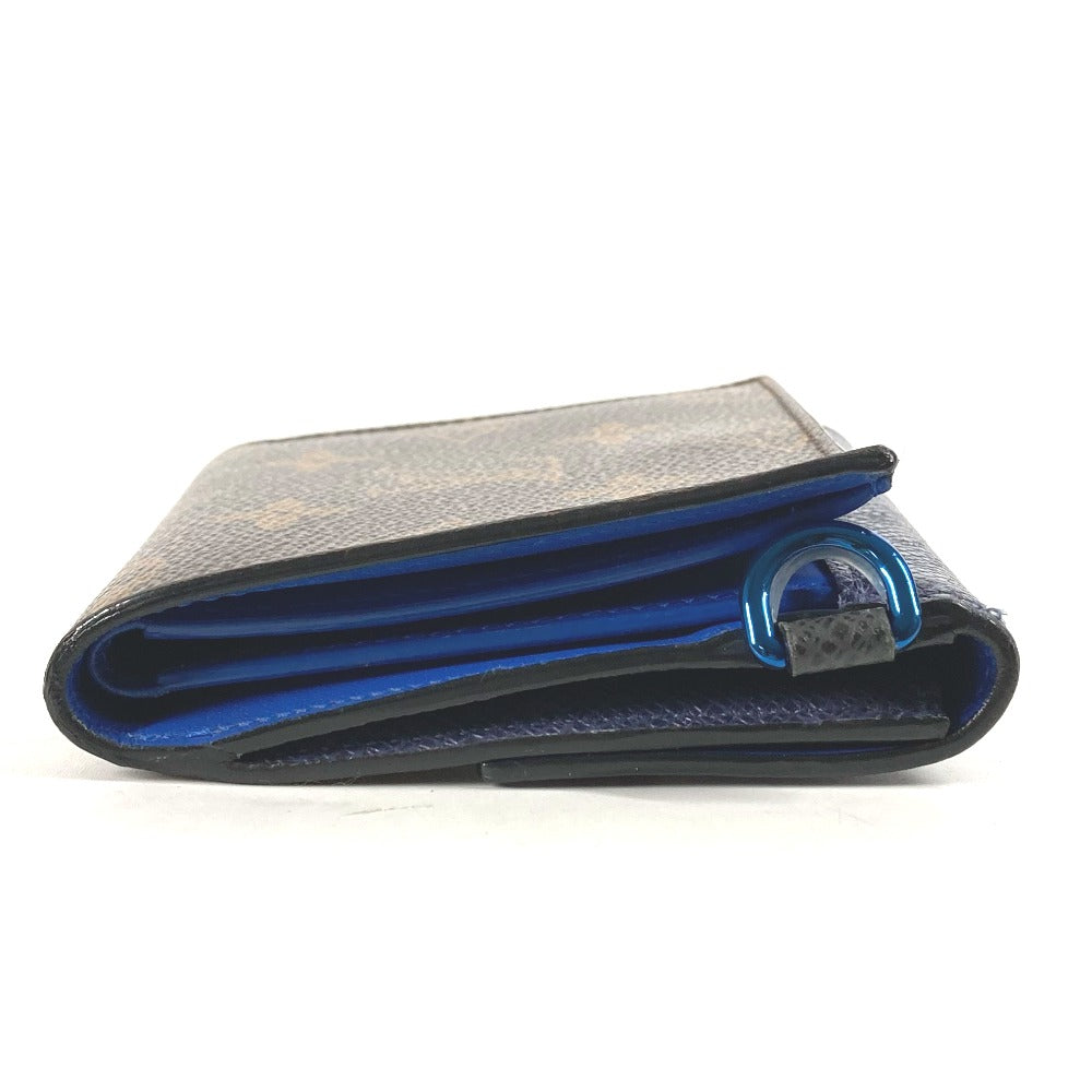 LOUIS VUITTON Folded wallet M63041 Monogram canvas Brown Monogram & Taiga Compact wallet mens