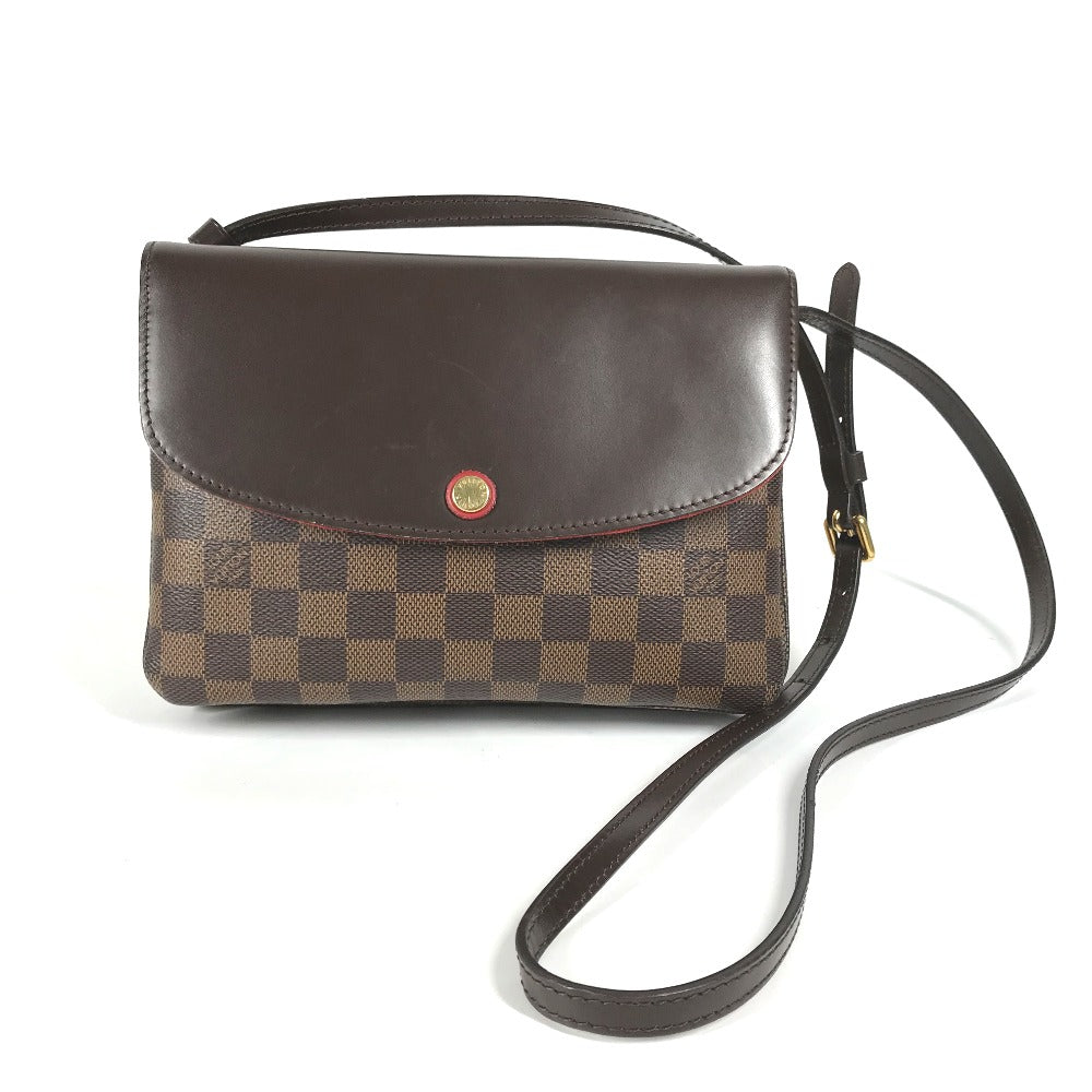 LOUIS VUITTON Shoulder Bag N48259 Damier canvas Brown Damier Twice Women
