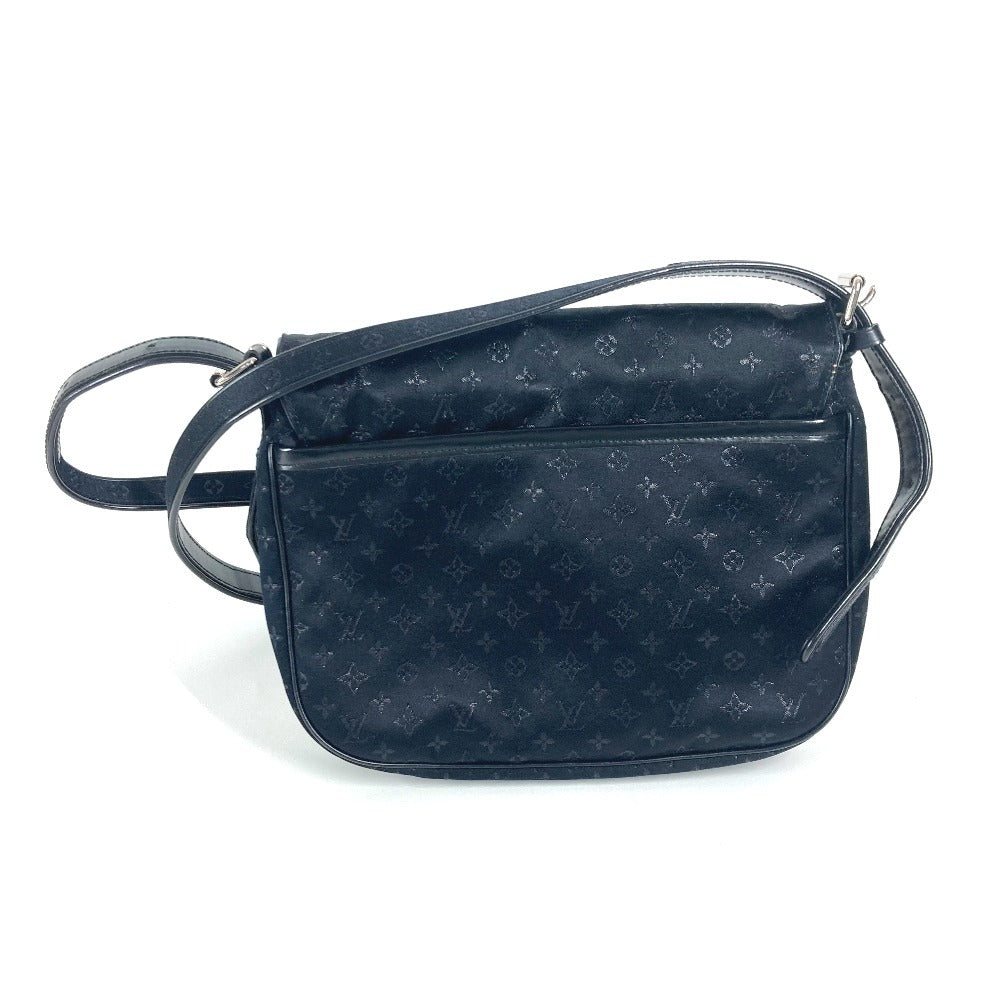 LOUIS VUITTON Shoulder Bag M92273 MonogramSatinCanvas black Monogram satin Conte du Fe Musette Women