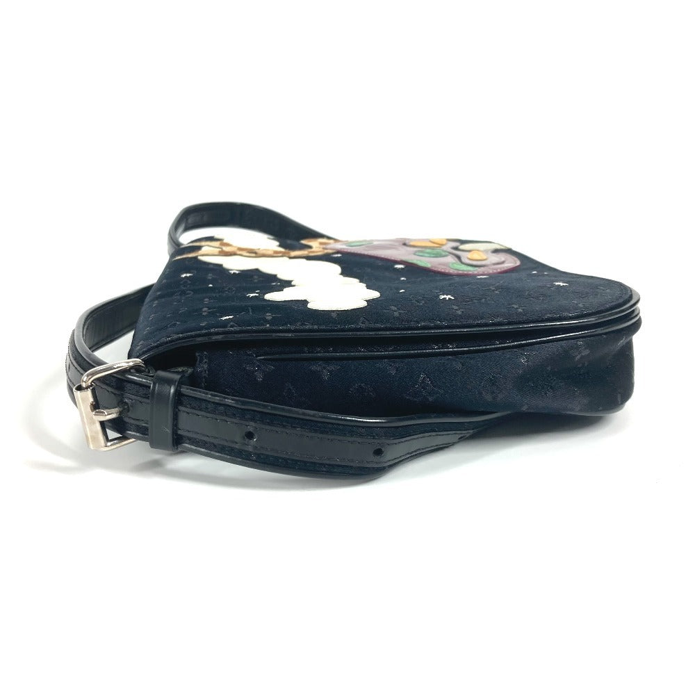 LOUIS VUITTON Shoulder Bag M92273 MonogramSatinCanvas black Monogram satin Conte du Fe Musette Women