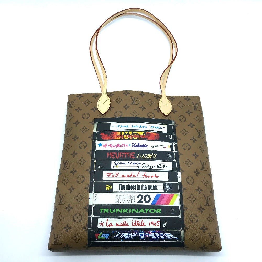 LOUIS VUITTON Tote Bag M45198 Monogram reverse canvas Brown type Monogram Reverse Video Print Carry it