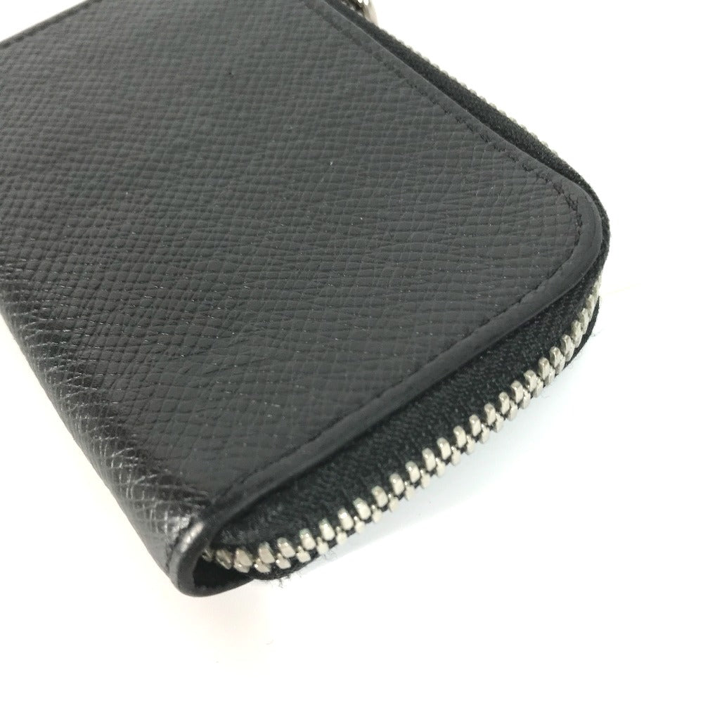LOUIS VUITTON Coin case M63375 Taiga Leather black Taiga Porto Monnaie Jour mens