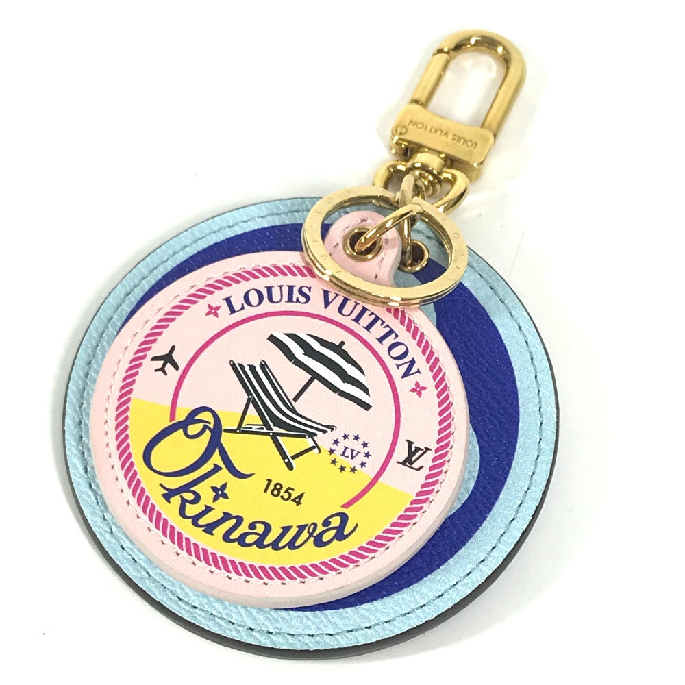 LOUIS VUITTON key ring M68510 Monogram canvas blue Monogram Portocray Illustre