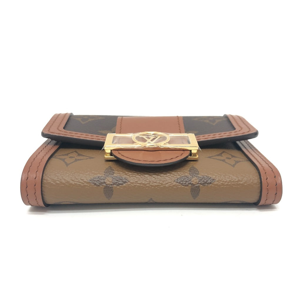 LOUIS VUITTON Trifold wallet M68725 Monogram reverse canvas Brown Portefeuille Dauphine