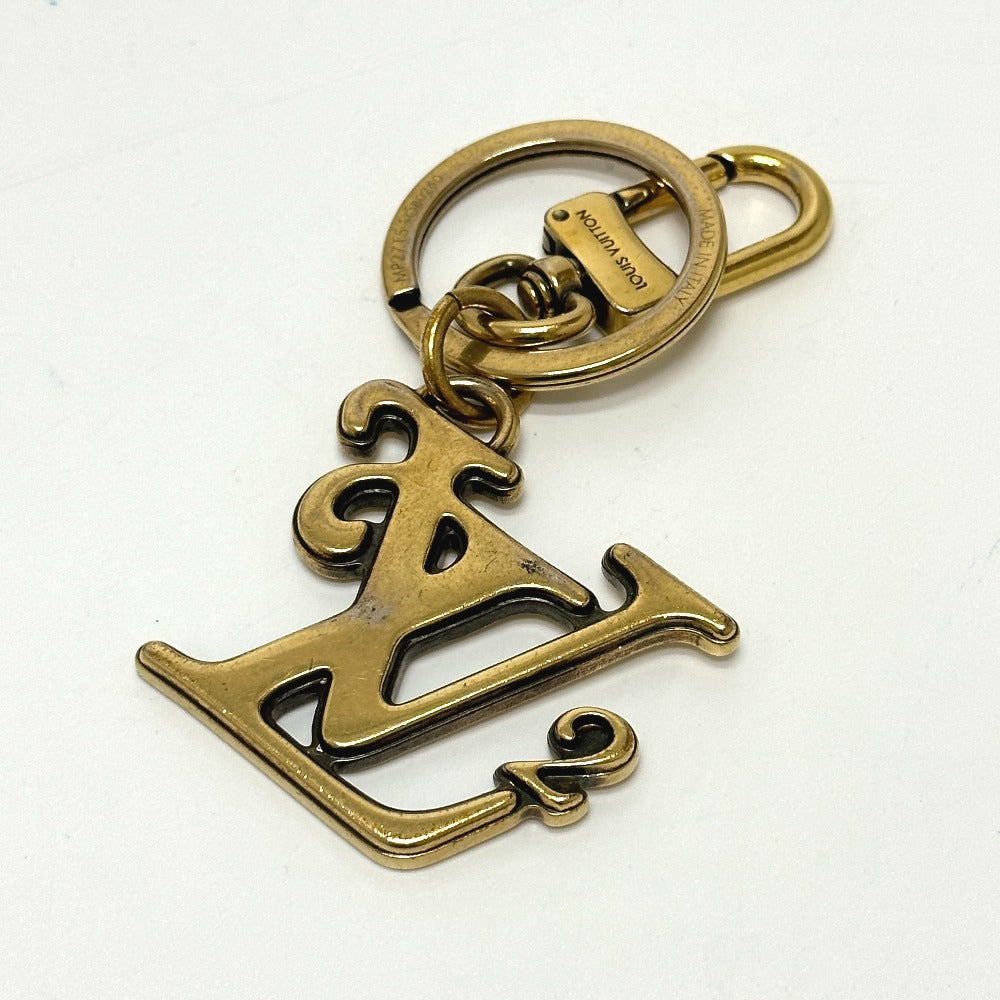 LOUIS VUITTON key ring MP2715 metal gold NIGO collaboration Porto Cle Squared LV mens