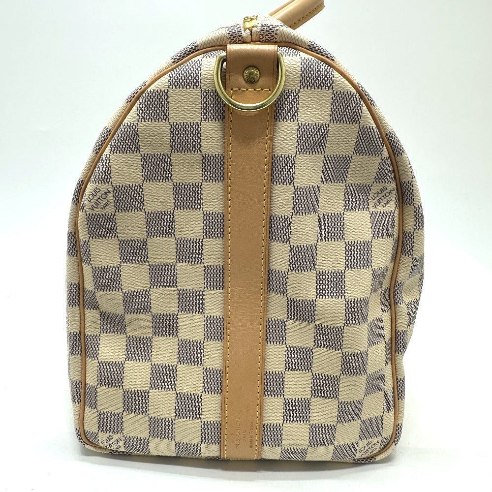 LOUIS VUITTON Boston Duffel bag N48223 Damier Azur Canvas white Damier Azur Keepall bandouliere 45 Women