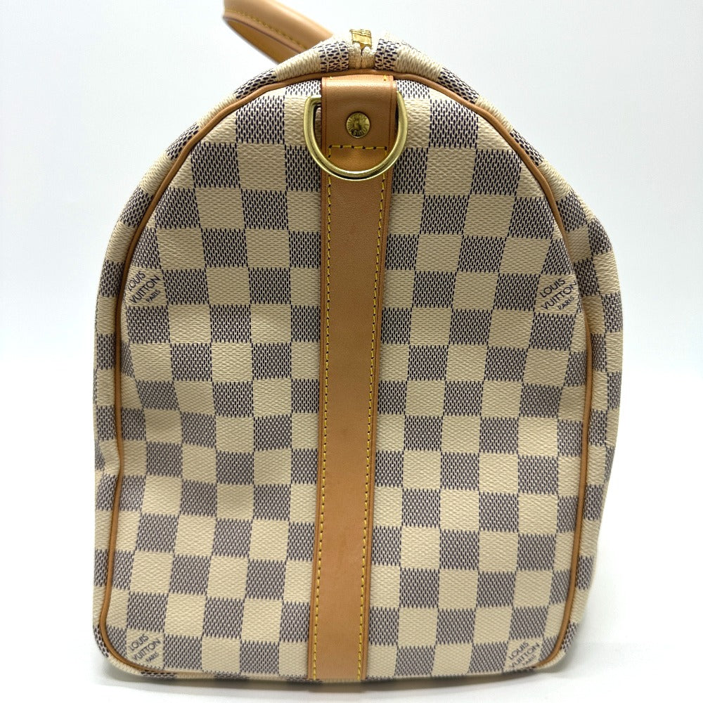 LOUIS VUITTON Boston Duffel bag N48223 Damier Azur Canvas white Damier Azur Keepall bandouliere 45 Women