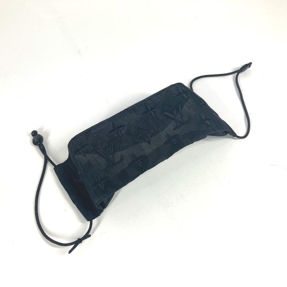 LOUIS VUITTON Pouch M77147 polyester black monogram mesh Mask Covers & Masks unisex(Unisex)