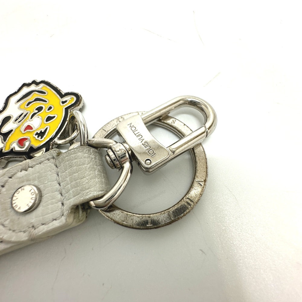 LOUIS VUITTON key ring  MP3225 leather white NIGO collaboration Dragonne LV MADE mens