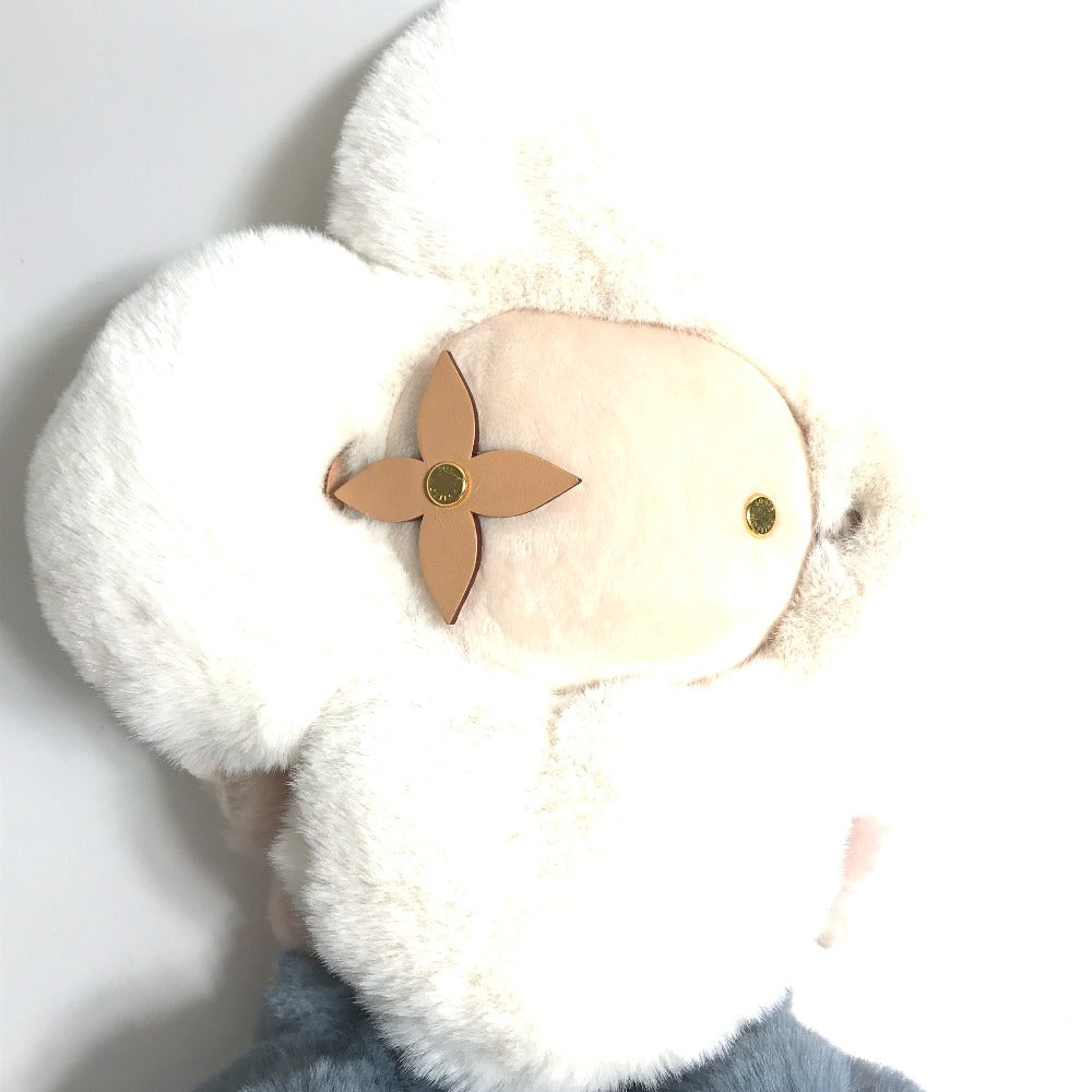 LOUIS VUITTON Plush Doll GI0445 Leather, Plush white Dudu Vivienne Women