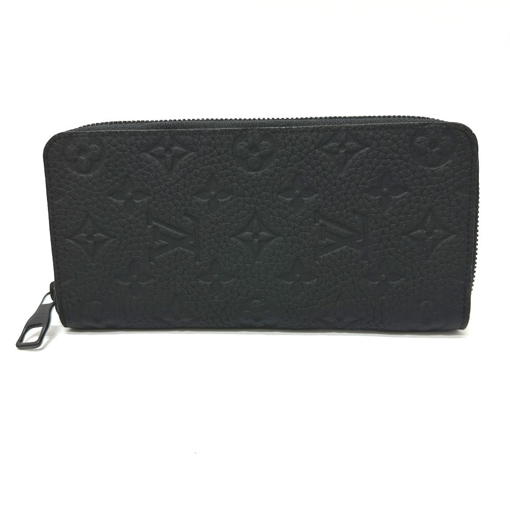 LOUIS VUITTON Long Wallet Purse M69047 Taurillon Clemence Leather black Monogram Zippy wallet  Vertical mens