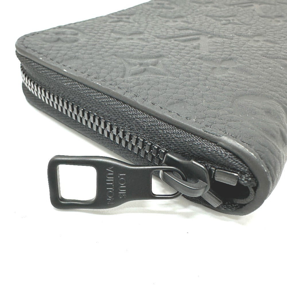 LOUIS VUITTON Long Wallet Purse M69047 Taurillon Clemence Leather black Monogram Zippy wallet  Vertical mens