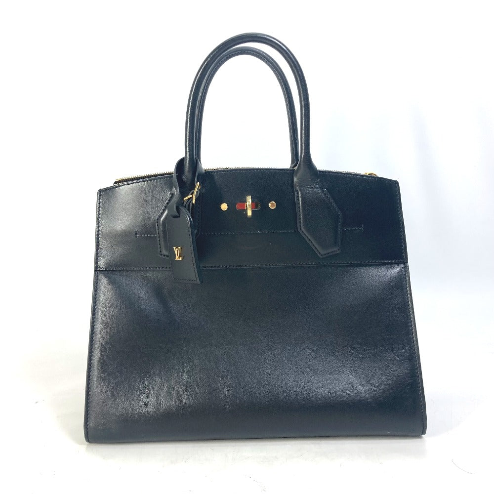 LOUIS VUITTON Handbag M53015  leather black Bag City Steamer MM Women