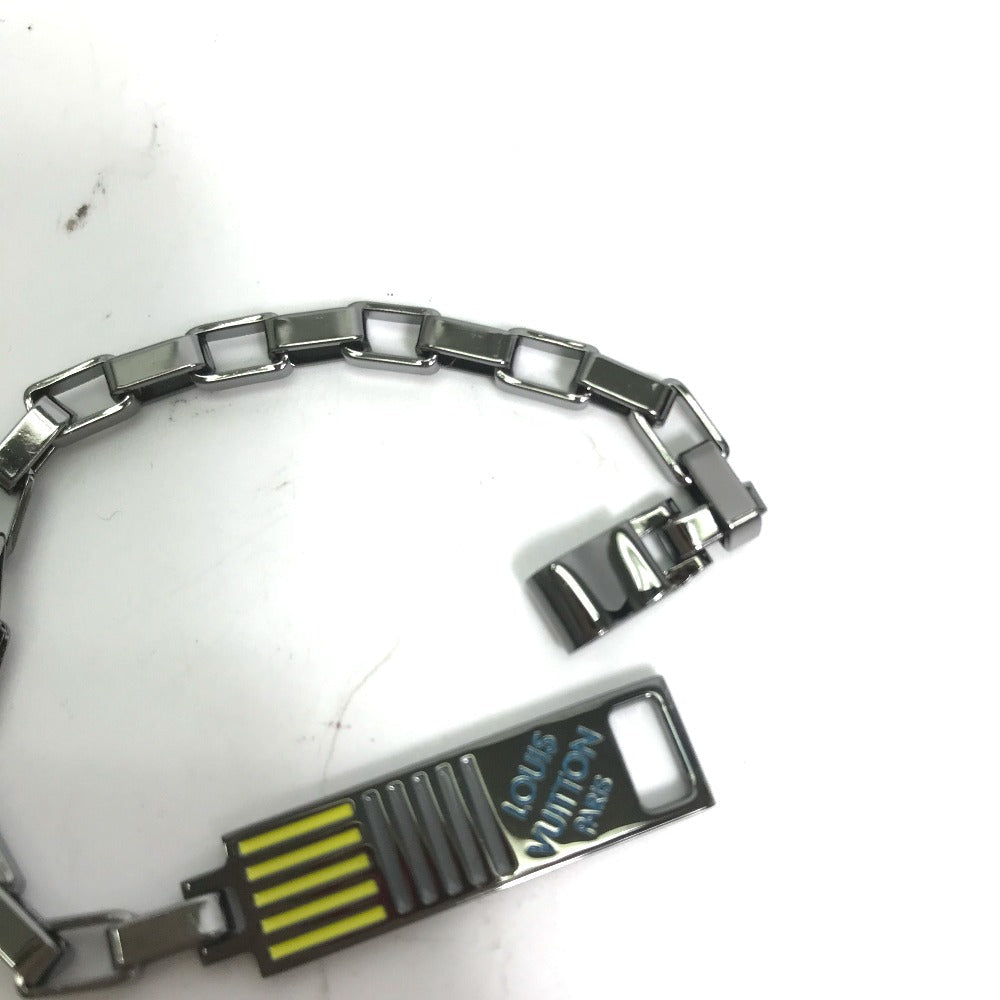 LOUIS VUITTON bracelet MP2226 metal Silver Accessories Damier colors logo mens