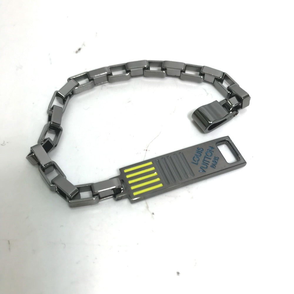 LOUIS VUITTON bracelet MP2226 metal Silver Accessories Damier colors logo mens
