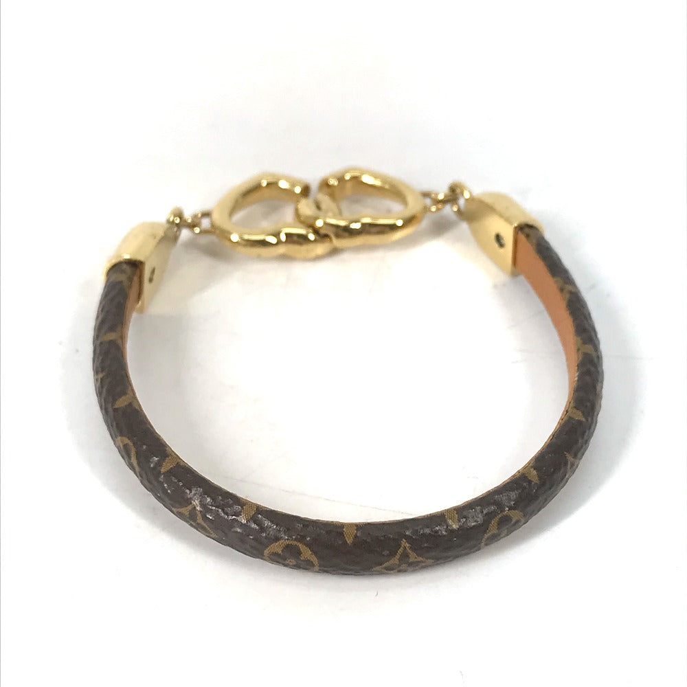 LOUIS VUITTON bracelet M6758F Monogram canvas Brown Monogram bracelet say yes Women
