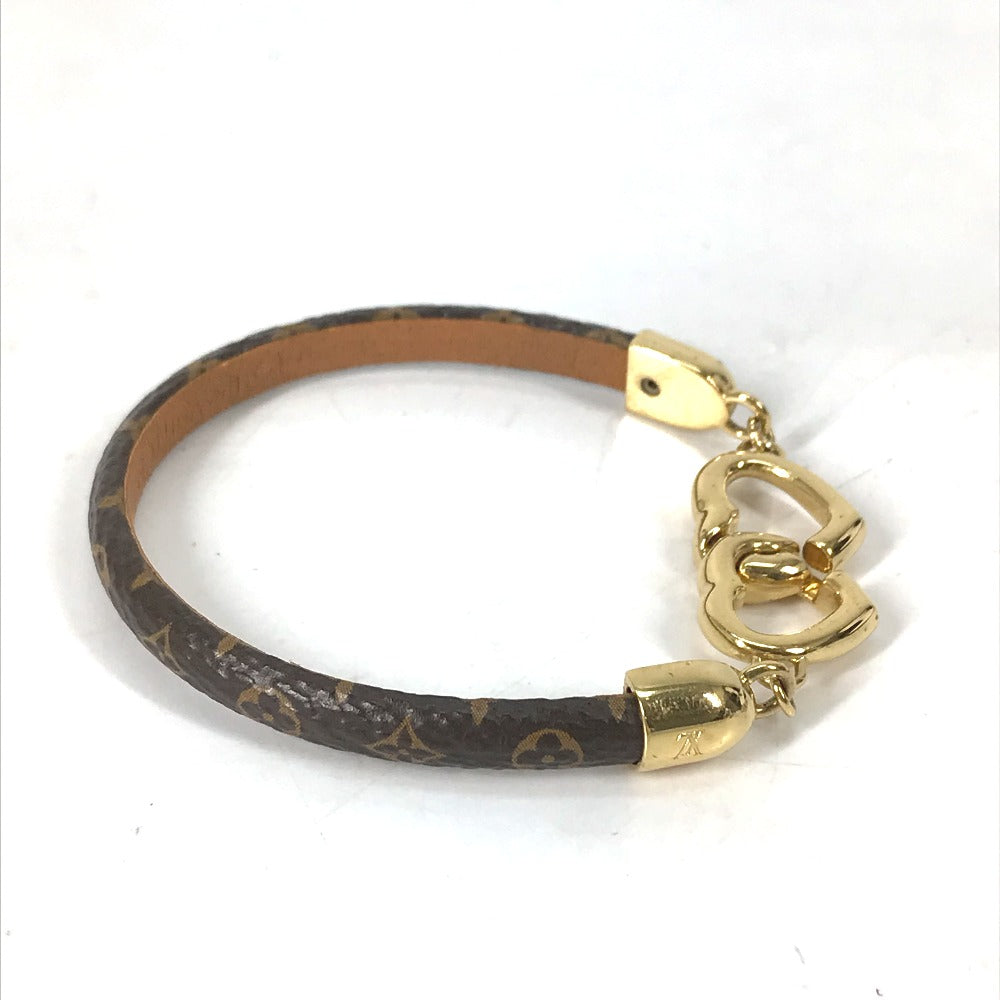 LOUIS VUITTON bracelet M6758F Monogram canvas Brown Monogram bracelet say yes Women