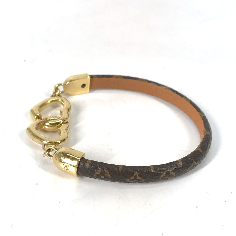 LOUIS VUITTON bracelet M6758F Monogram canvas Brown Monogram bracelet say yes Women