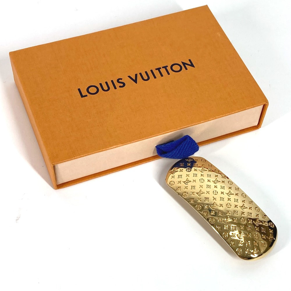 LOUIS VUITTON Valletta M80277 metal gold Monogram Baretta Nanogram Women