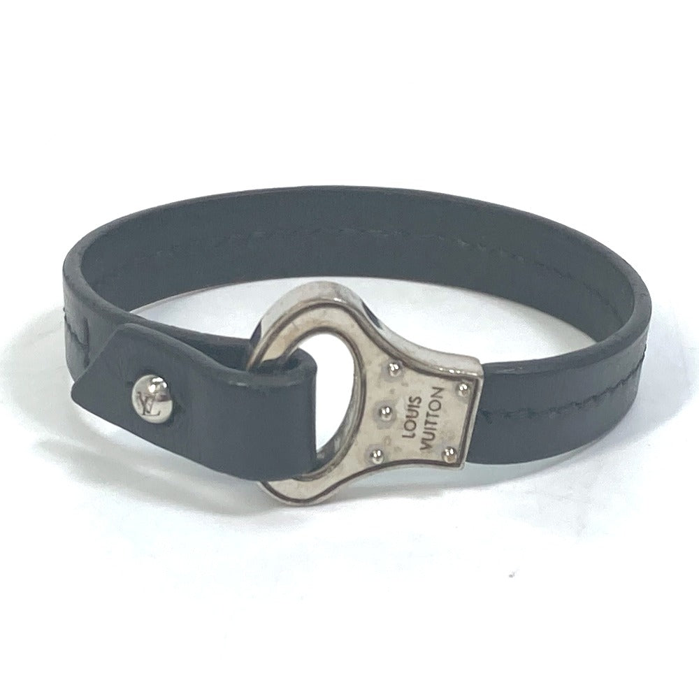 LOUIS VUITTON bracelet M6290 leather black Accessories brasle archive mens