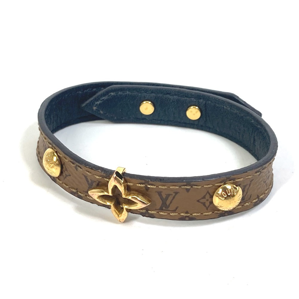 LOUIS VUITTON bracelet M6597F Monogram reverse canvas Brown Accessories Monogram Reverse Bracelet Blooming Women 19