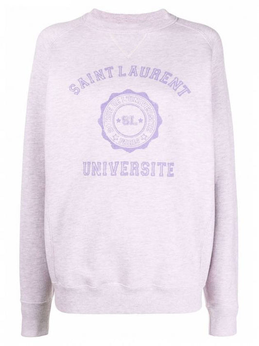 Luxury Saint Laurent Trending 2025 University Logo Sweatshirt Lilac